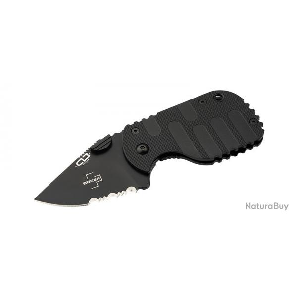 Boker Couteau Subcom 2.0 - All Black - Lame 58mm - Manche Zytel - Clip