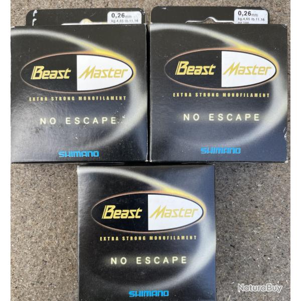 3 BOBINES FIL DE PECHE SHIMANO 0,26 mm  4,65 kg