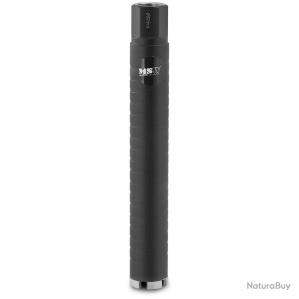 Couronne diamant pour carotteuse diamtre 52 mm 380 mm 95 hrb acier diamant noir 14_0008767