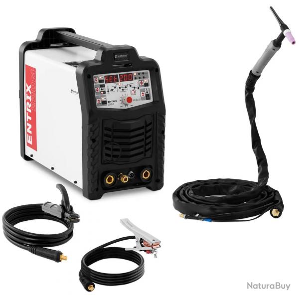 Poste  souder TIG ca/cc 200 a facteur de marche 60% led numrique pulse acier au carbone plastique