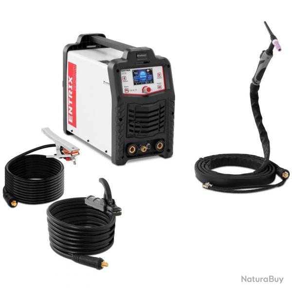 Poste  souder TIG ca/cc 200 a facteur de marche 80% LCD numrique pulse acier au carbone plastique