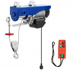 Treuil électrique 1350 watts 800 kg 12 m avec télécommande aluminium acier bleu 14_0010147
