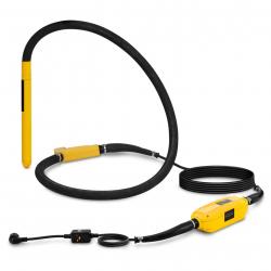 Vibreur à béton haute fréquence avec convertisseur 1 200 watts 435 x 40 mm 230 volts caoutchouc alu