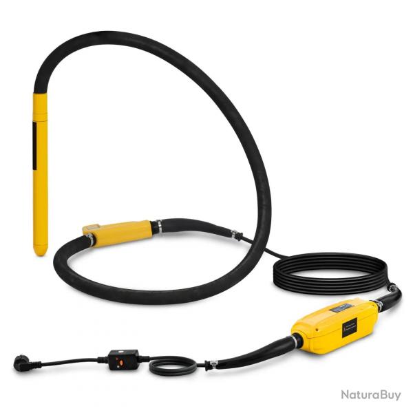 Vibreur  bton haute frquence avec convertisseur 1 200 watts 435 x 40 mm 230 volts caoutchouc alu