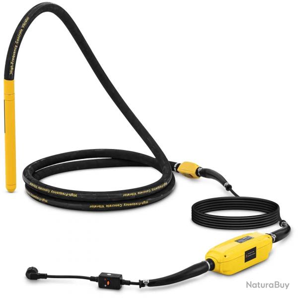 Vibreur  bton avec convertisseur 2000 watts 430 x 40 mm 230 volts acier inoxydable caoutchouc cui