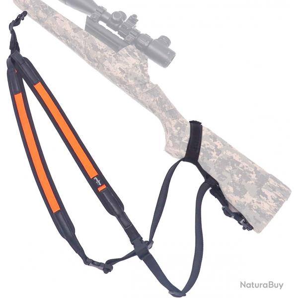 Sangle harnais en noprne orange - LIVRAISON GRATUITE