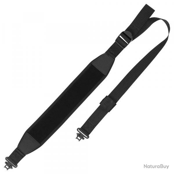 Sangle en noprne pour arme longue - noir - LIVRAISON GRATUITE