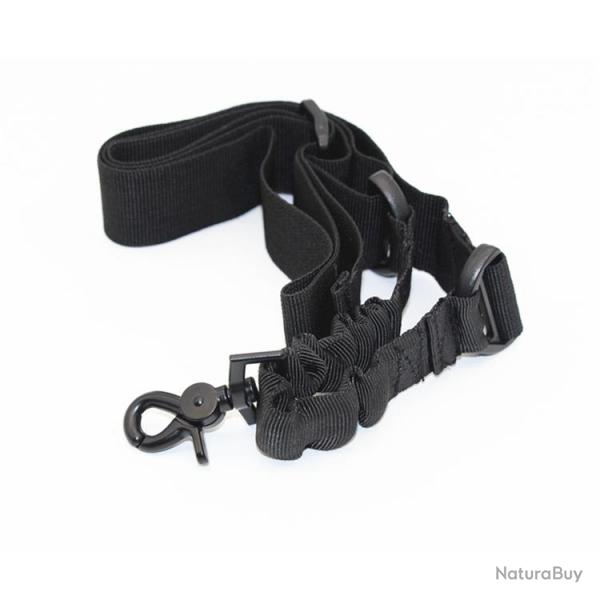 Sangle 1 point pour fusil d'assaut  - noir - LIVRAISON GRATUITE