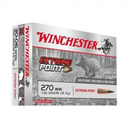 Munitions Winchester Extreme Point 8.4g 130gr - Cal. 270 Win. x2 boites