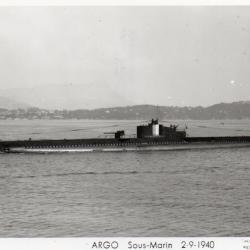 CPA - MARINE DE GUERRE  - SOUS - MARIN " ARGO "  29-1940 N°1471