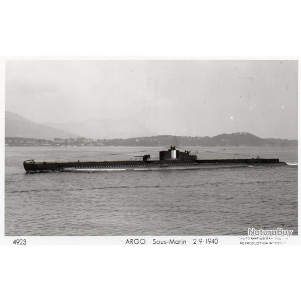 CPA - MARINE DE GUERRE  - SOUS - MARIN " ARGO "  29-1940 N1471