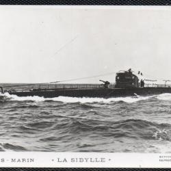 CPA - MARINE DE GUERRE  - SOUS - MARIN " LA SIBYLLE  " N°1472