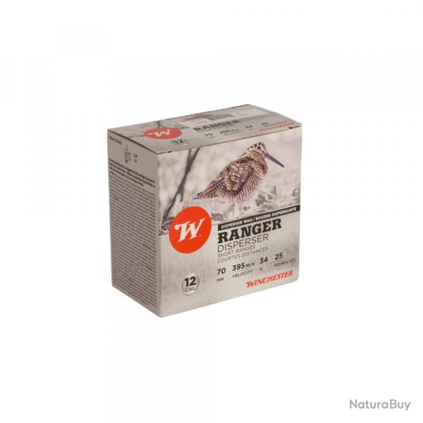 Cartouches Winchester Ranger Disperser 34g BD - Cal.12 x1 boite