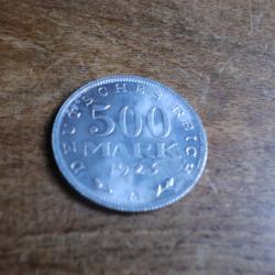 monnaie 500 mark 1923 A