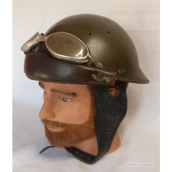 Casque Adrian modle 1935 troupes Motorises 39/45 WW2