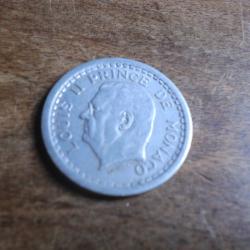 monnaie 2 francs louis II prince de monaco