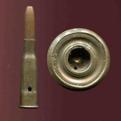 8 mm Lebel Inerte Mle 1892 - étui 86 D (am) - Puteaux 1917 - marquage : APX 2 17 R