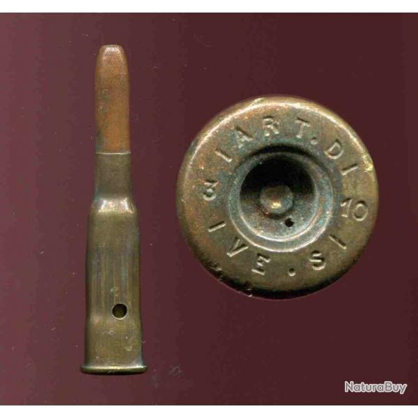 8 mm Lebel Inerte Mle 1892 - tui ART D - Valence 1910 - marquage : ART.D./3/10/VE.S/