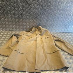 Blazer veste chemise militaire beige officier combat uniforme paul boye paris armée française rétro