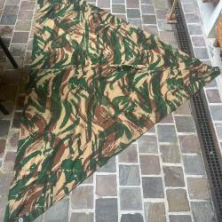 Demi toile de tente / poncho Armée Française camouflage guerre Algerie  (2)