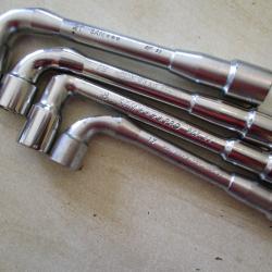 4 clés à pipe sam 17,18,19,21