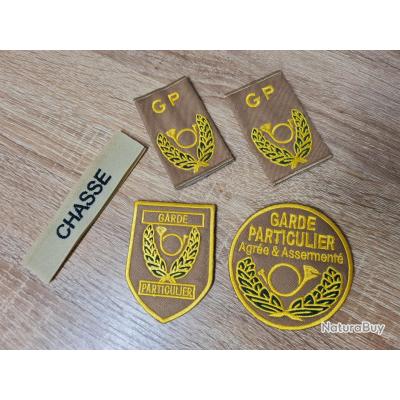 Pack démarrage Garde Chasse Patchs et écussons tactiques et