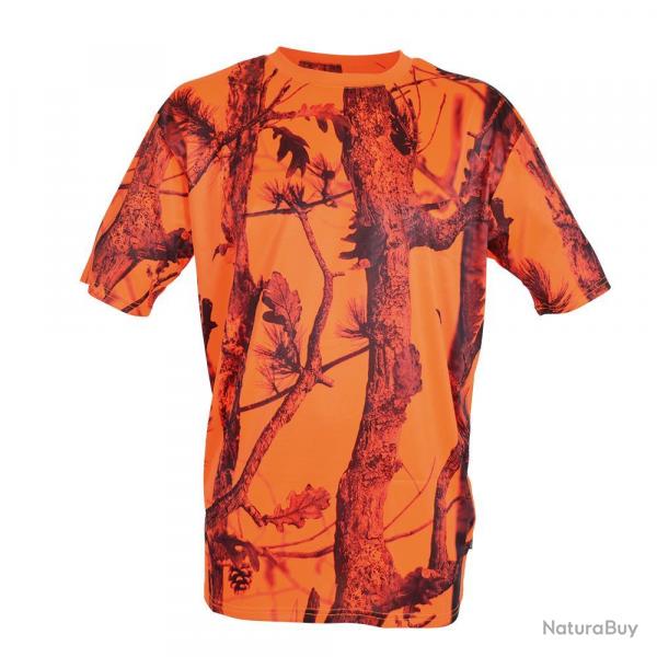 Promotion ! T shirt chasse ghost camo Fluo Taille 06