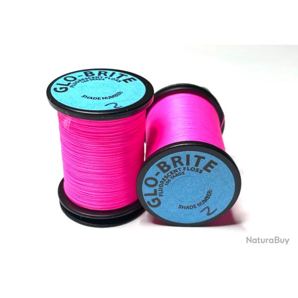 glock brite floss soie de montage 100yd vert fluo