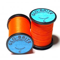 glock brite floss soie de montage 100yd orange fluo