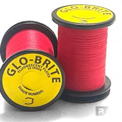 glo brite floss 25 yd soie de montage rose fluo