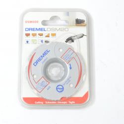 Disque à tronconner à moyeu déporté DREMEL DSM600 pour disqueuse DSM20 77mm. 8710364060818. Bois ...