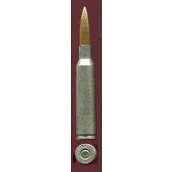 6.5 x 55 KRAG Mle 1894 (Mauser) - marquage :R ANO 2A7 - étui laiton étamé - balle cuivre pointue