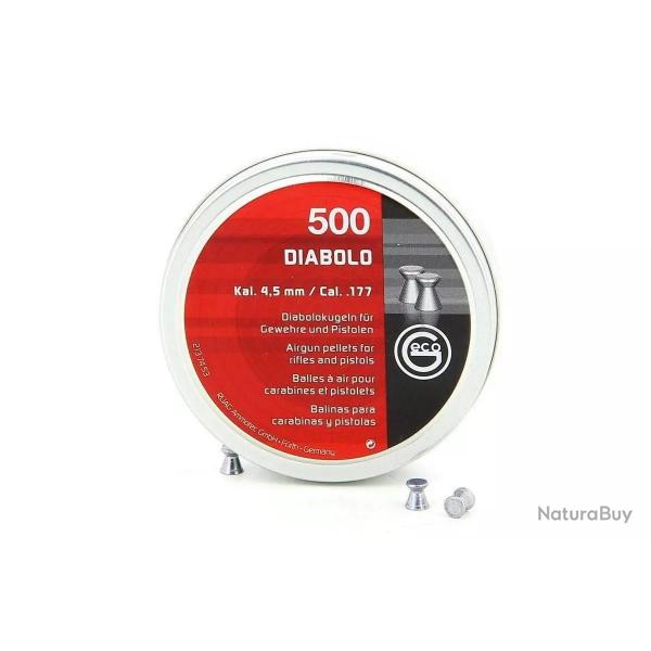 Plombs GECO 4.5mm Diabolo 0.48gr x500