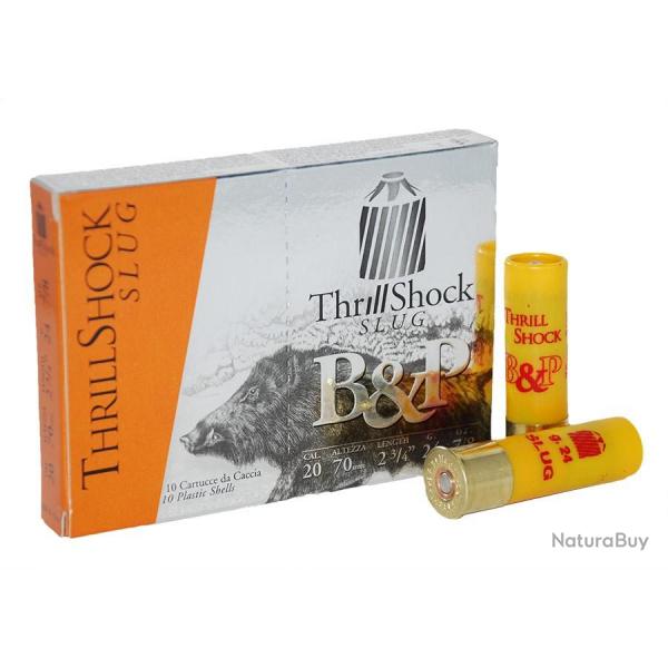 Cartouches B&P Thrill Shock Slug 24g - Cal. 20 x1 boite