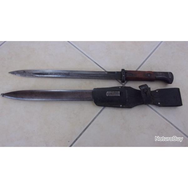 baionnette vz 24 tchque rutilis par les allemands