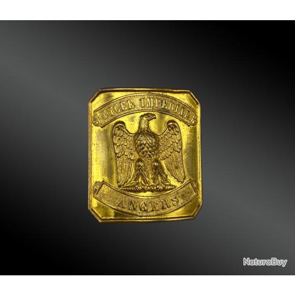 Plaque de ceinturon : Lyce Imprial ANGER France, priode second Empire