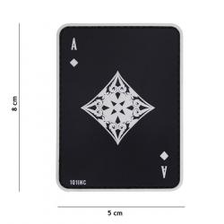 Patch 3D PVC As de carreau noir