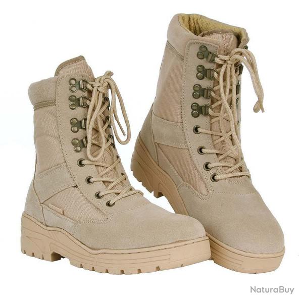 Chaussures intervention Sniper hautes (Couleur Sable, Pointure 35)