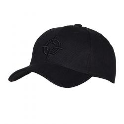 Casquette Baseball Fostex uni & logo noir (Couleur Noir)