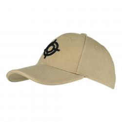 Casquette Baseball Fostex uni & logo noir (Couleur Sable)