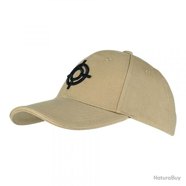Casquette Baseball Fostex uni & logo noir (Couleur Sable)