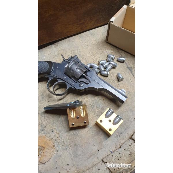 Moule pour le Revolver Webley 455 MKI  MKIV Ogive d'origine Old West en trs bon tat