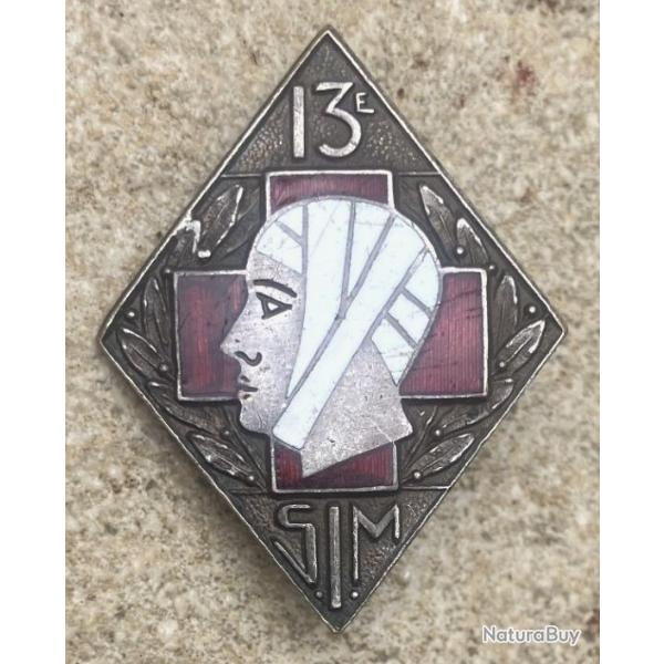13° Section d'Infirmiers Militaires, émail 1939