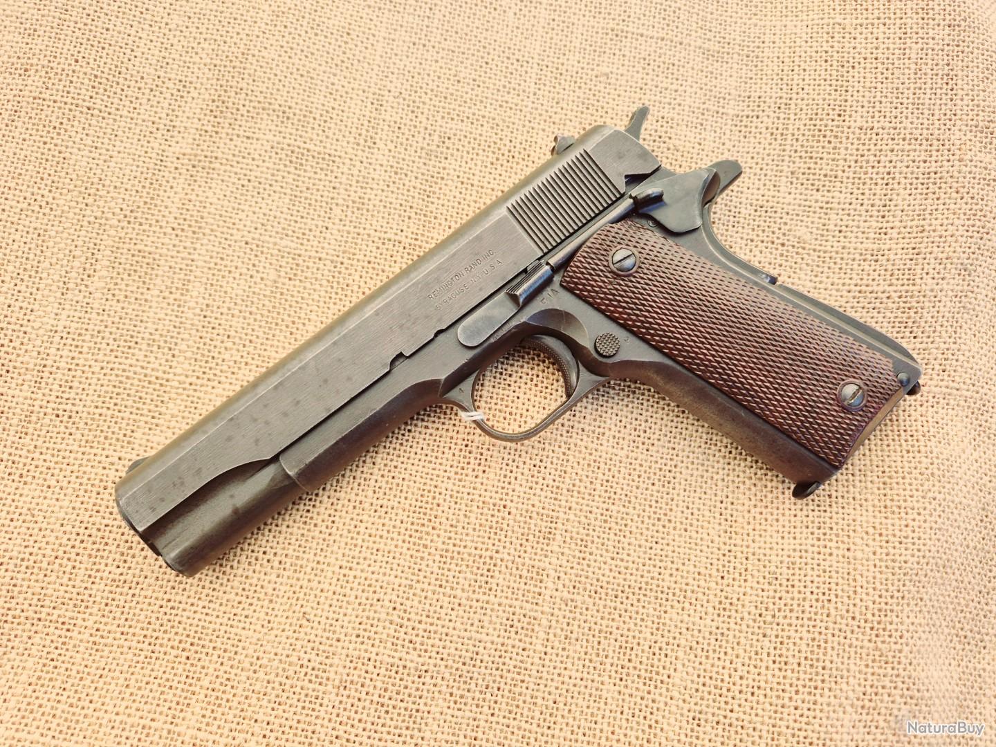 PISTOLET WW2 COLT MODELE 1911 US ARMY Calibre 45 ACP US seconde