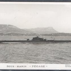 CPA - MARINE DE GUERRE - Sous - Marin " PEGASE " N°1475