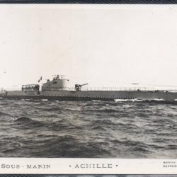 CPA - MARINE DE GUERRE - Sous - Marin " ACHILLE " N°1477