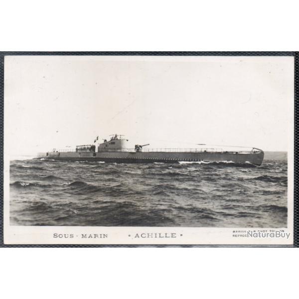 CPA - MARINE DE GUERRE - Sous - Marin " ACHILLE " N1477
