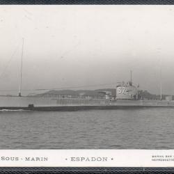 CPA - MARINE DE GUERRE - Sous - Marin " ESPADON " N°1478