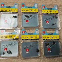 promo peche 6 paquets lot d'hamecons VMC 9617 BZ 18