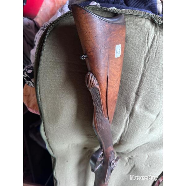 Fusil  poudre noire 2 canons XIX sicles.